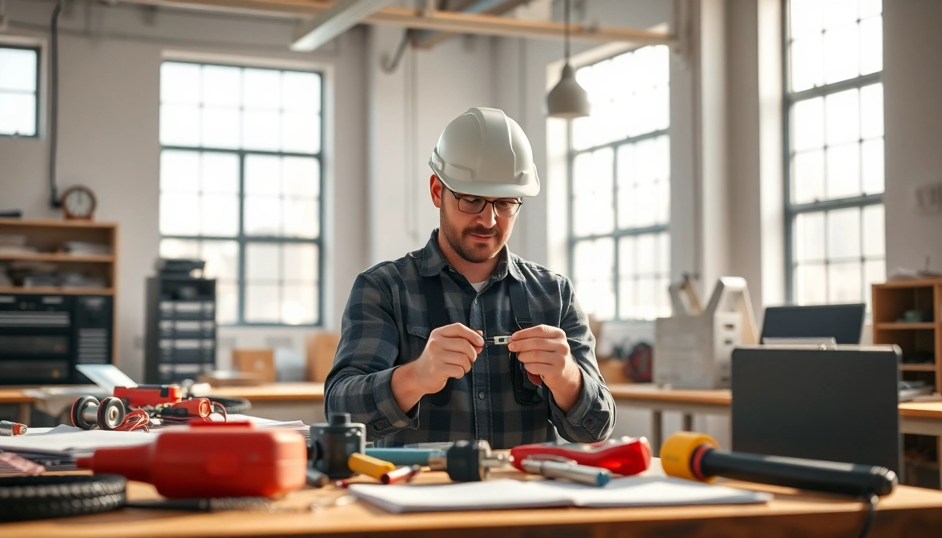 Electrician demonstrating skills in a hands-on training environment for Wyoming Electrical Apprenticeship.