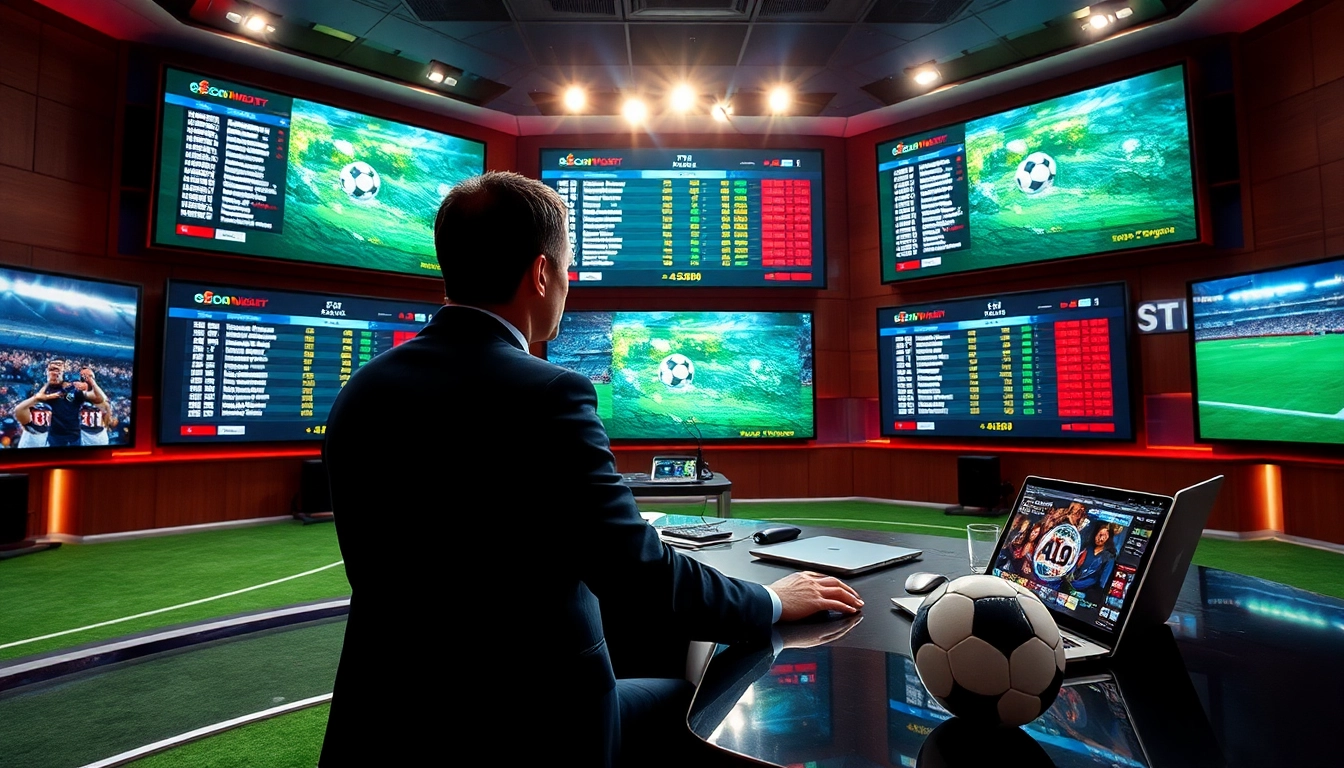 Follow live football scores with ผลบอลสดgo, featuring an analyst in a sports studio.