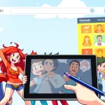 newtoki 웹사이트에서 다양한 웹툰 캐릭터가 장면을 생동감 있게 표현하고 있습니다.