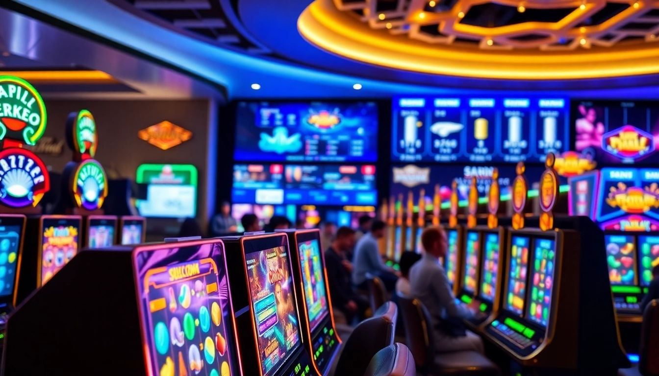 Melihat permainan slot deposit 1000 dengan pemain berinteraksi di kasino digital