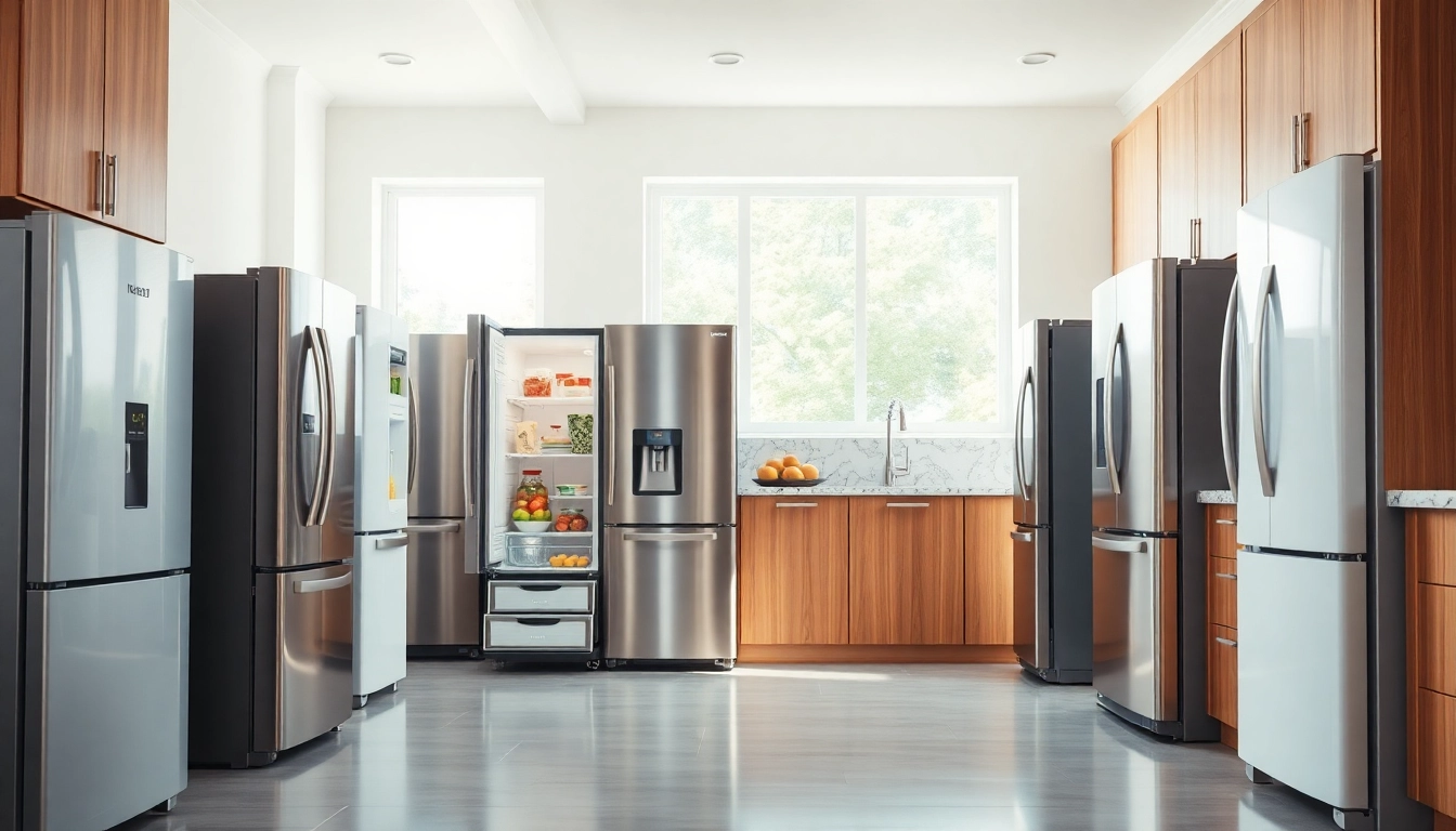 Explore attractive refrigerator sales showcasing a variety of modern styles in a bright kitchen.