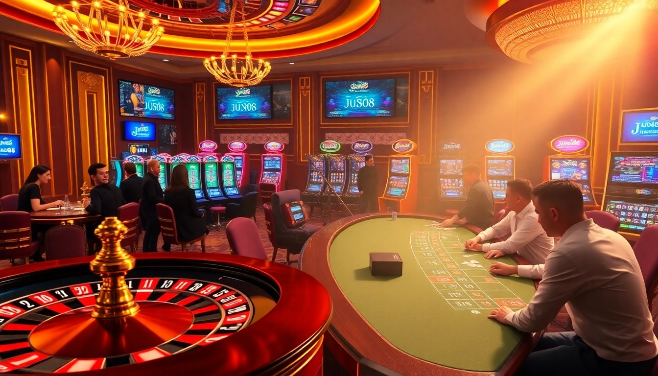 Experience the thrill of gaming at Jun88's illustrious roulette table.