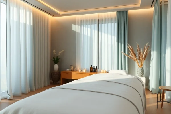 편안한 장식과 매력적인 분위기를 갖춘 안양 스웨디시 마사지 치료실