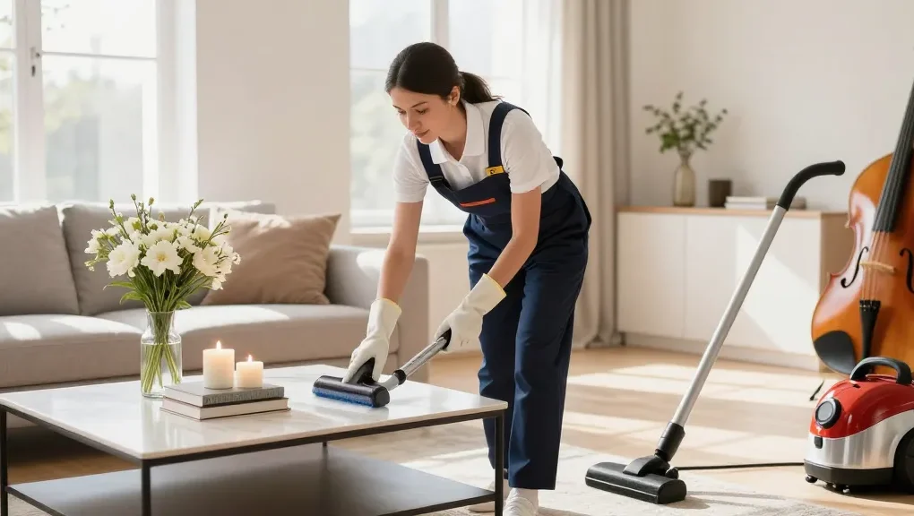 Learn more about effective home cleaning techniques in a modern living room.