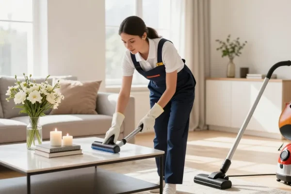 Learn more about effective home cleaning techniques in a modern living room.