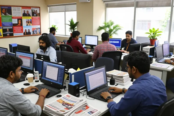 Latest news reporting at https://www.theindaily.com in a vibrant Indian newsroom