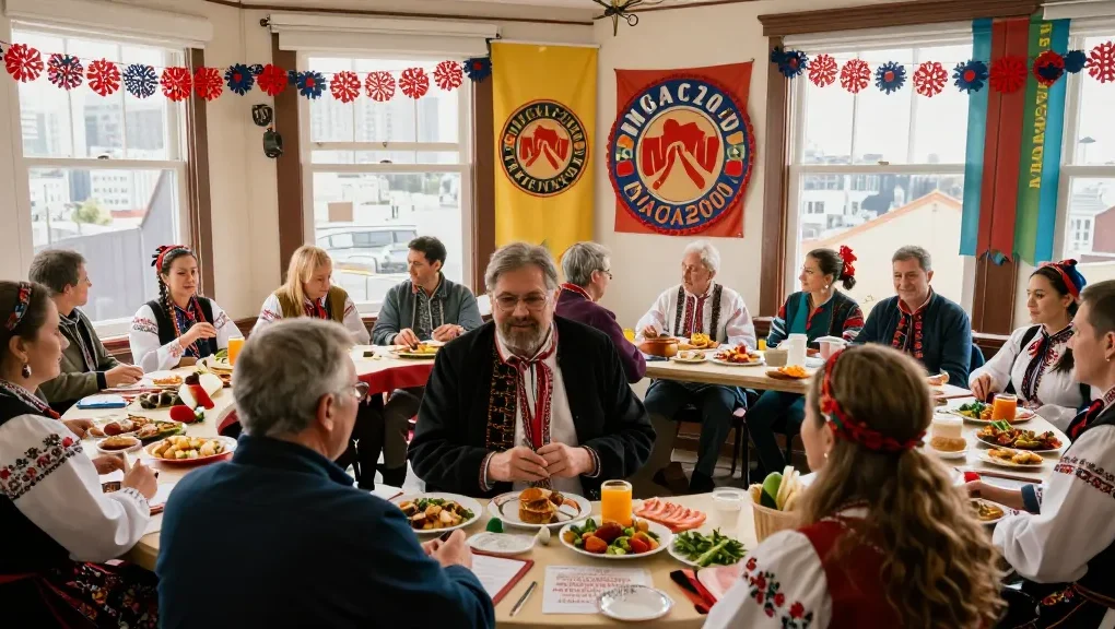 Vibrant cultural gathering at NAGA2000 showcasing Polish community in San Francisco.