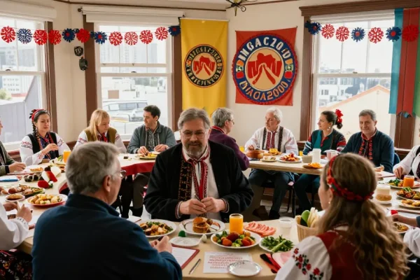 Vibrant cultural gathering at NAGA2000 showcasing Polish community in San Francisco.